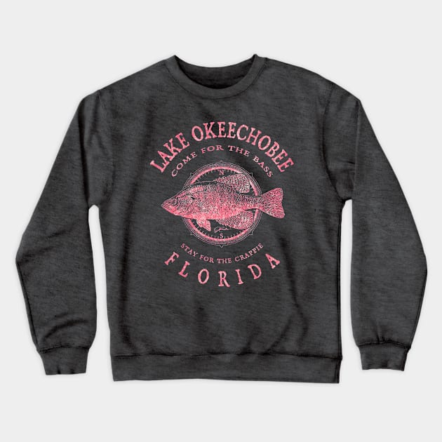 Lake Okeechobee, Florida Crappie Crewneck Sweatshirt by jcombs